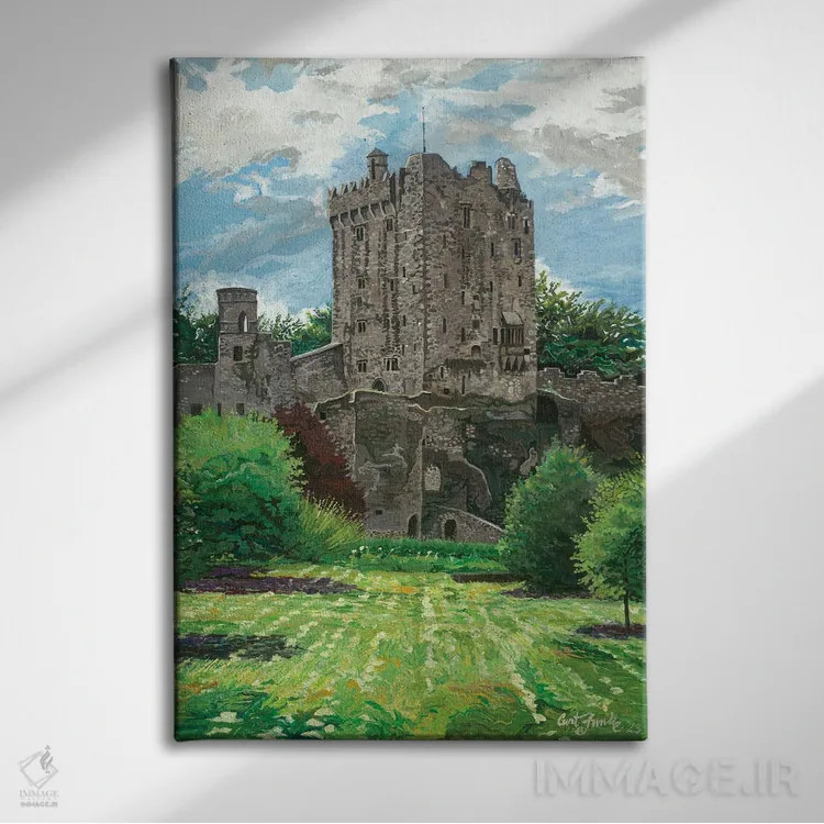 تابلو دکوراتیو قلعه بلارنی اثر کرتیس فانک - نمای روبهرو روی دیوار