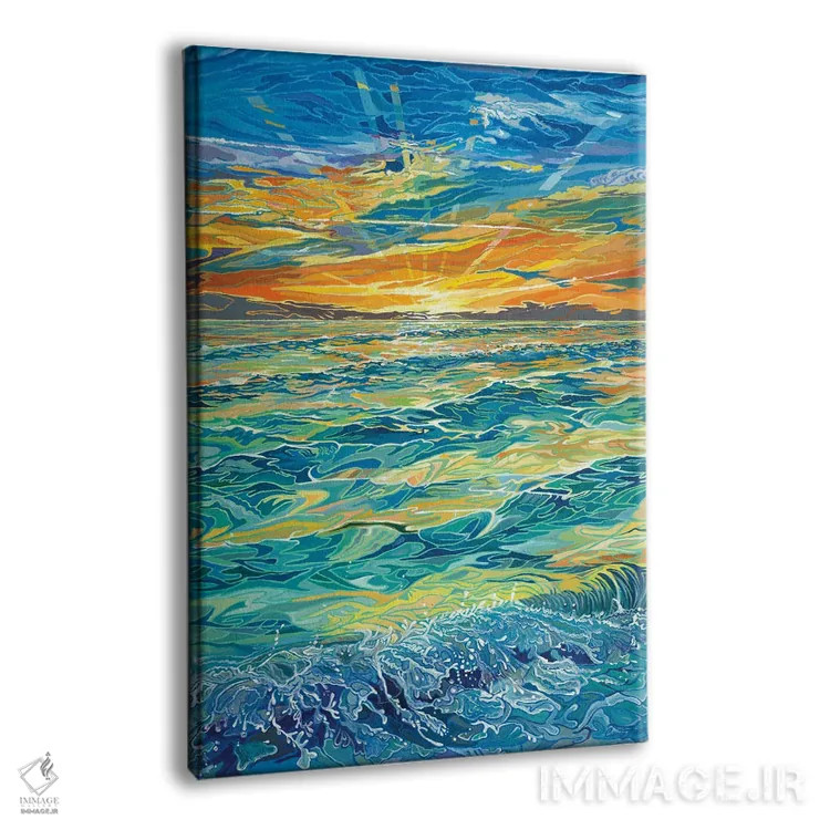 تابلو دکوراتیو غروب جزایر سیستا کیز اثر کرتیس فانک - نمای پرسپکتیو محصول