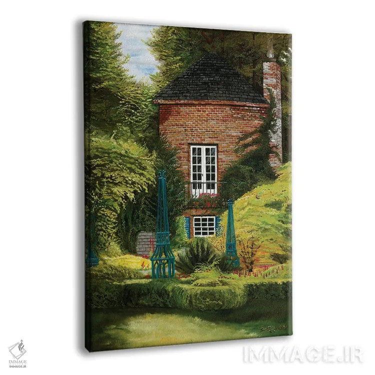 تابلو دکوراتیو چشم انداز باغ بارینگتون اثر کرتیس فانک - نمای پرسپکتیو محصول