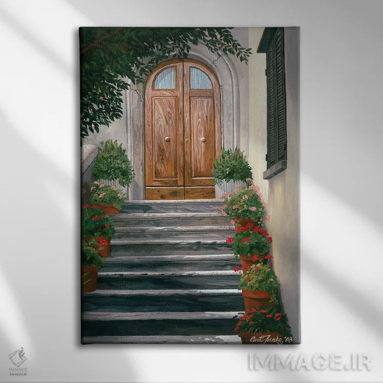 تابلو دکوراتیو پله توسکانی اثر کرتیس فانک - نمای روبهرو روی دیوار