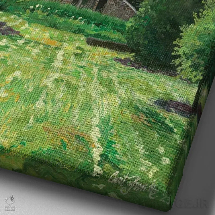 تابلو دکوراتیو قلعه بلارنی اثر کرتیس فانک - نمای نزدیک بافت بوم