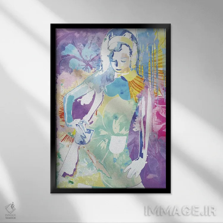 تابلو دکوراتیو بیان صلح اثر فایو بای فایو کالکتیو - نمای قابدار مشکی