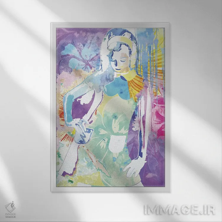 تابلو دکوراتیو بیان صلح اثر فایو بای فایو کالکتیو - نمای قابدار سفید