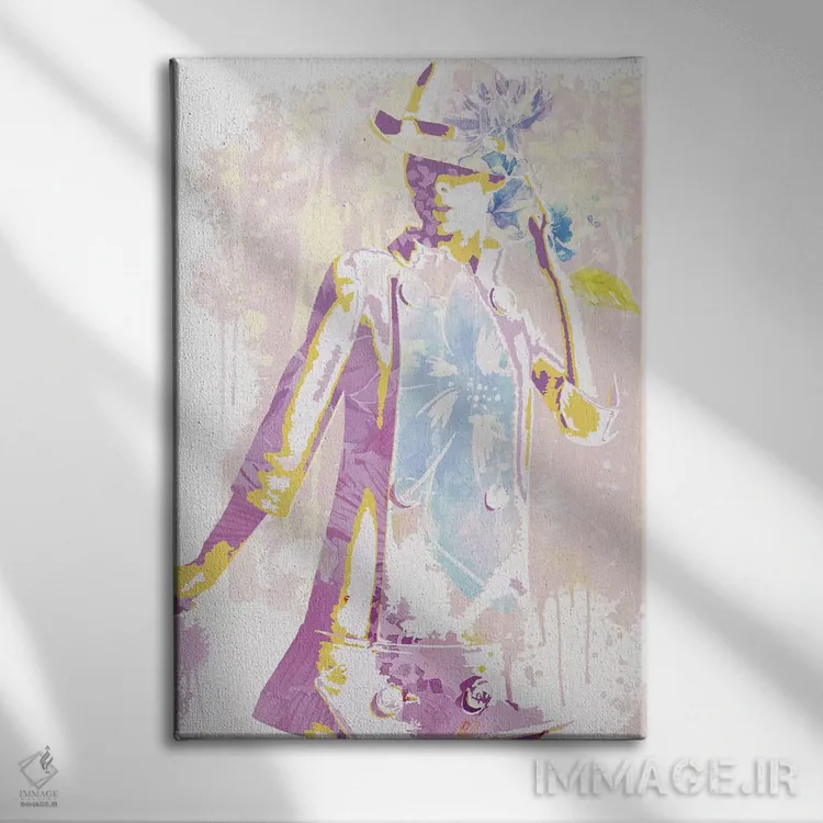 تابلو دکوراتیو الگوی ناممکن معصومیت اثر فایو بای فایو کالکتیو - نمای روبهرو روی دیوار