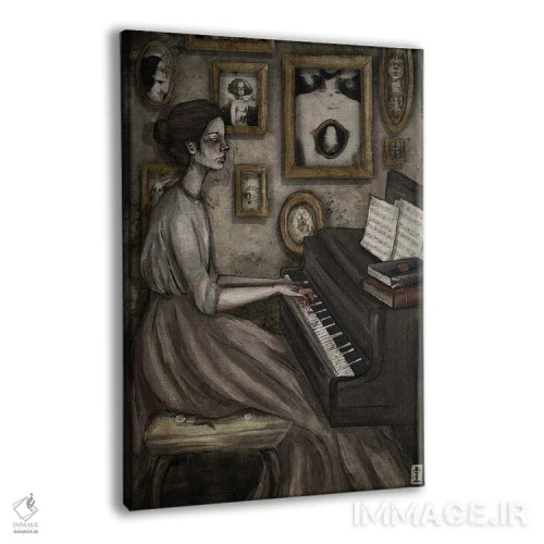 تابلو دکوراتیو پیانیست اثر کرامبز اند گابز - نمای پرسپکتیو محصول