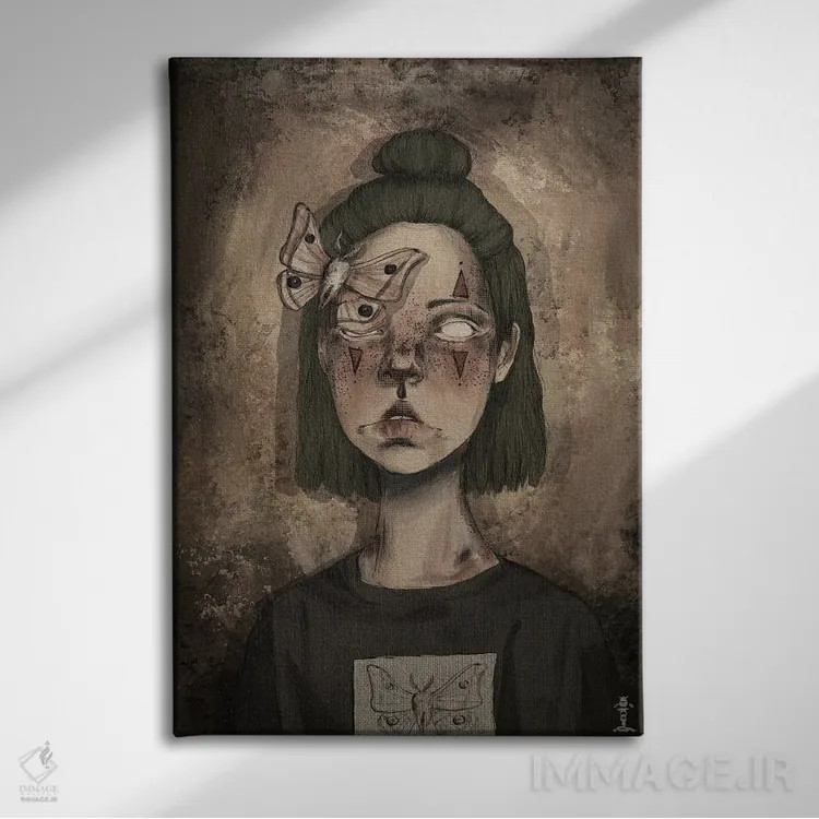 تابلو دکوراتیو دلقک ها اثر کرامبز اند گابز - نمای روبهرو روی دیوار