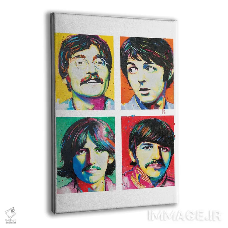 تابلو دکوراتیو بیتلز اثر کریگ کمپبل - نمای پرسپکتیو محصول