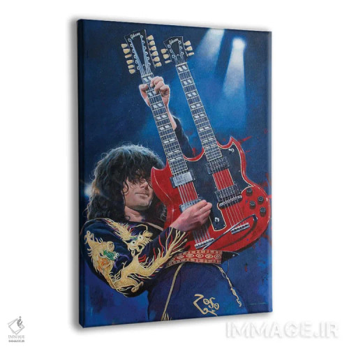 تابلو دکوراتیو جیمی پیج اثر کریگ کمپبل - نمای پرسپکتیو محصول