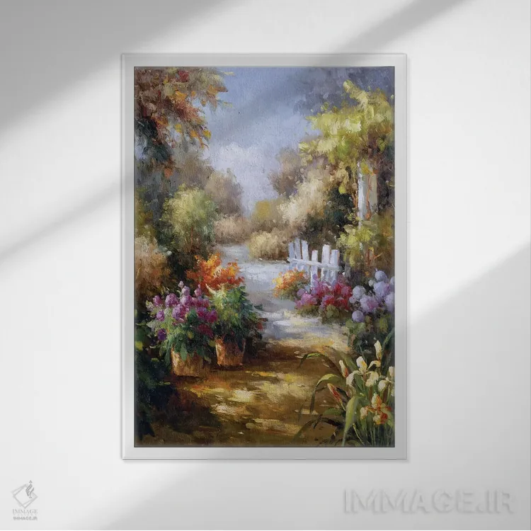 تابلو دکوراتیو کوچه خاطره ها II اثر چارلز گال - نمای قابدار سفید