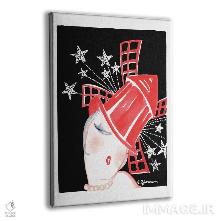 تابلو دکوراتیو 1920s,برنامه مولن روژ: پاریس در میان ستارگان، دهه ۱۹۲۰ اثر چارلز گسمر - نمای پرسپکتیو محصول