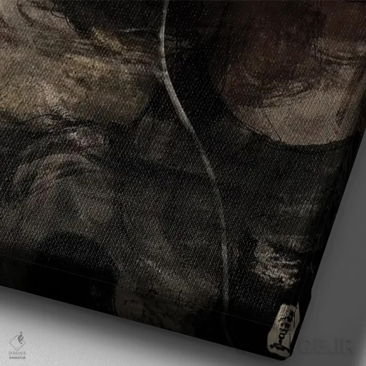 تابلو دکوراتیو موسیقی تراوا اثر کرامبز اند گابز - نمای نزدیک بافت بوم