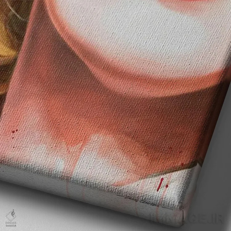 تابلو دکوراتیو مرلین مونرو اثر کریگ کمپبل - نمای نزدیک بافت بوم