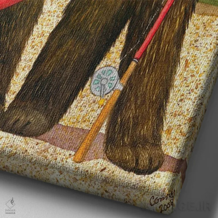 تابلو دکوراتیو ماهی بزرگ اثر کترین جی مک الروی - نمای نزدیک بافت بوم