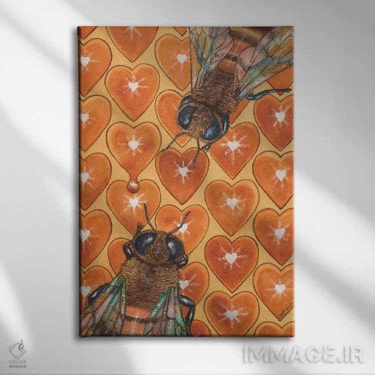 تابلو دکوراتیو عزیز اثر کترین جی مک الروی - نمای روبهرو روی دیوار