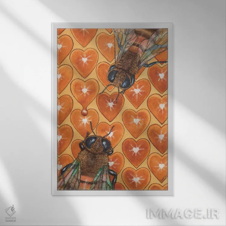 تابلو دکوراتیو عزیز اثر کترین جی مک الروی - نمای قابدار سفید