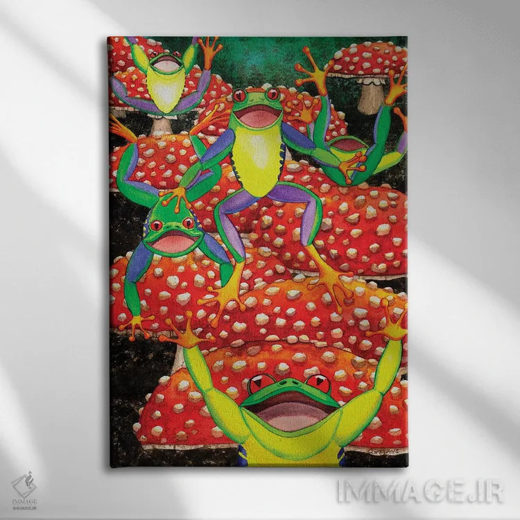 تابلو دکوراتیو پریدن اثر کترین جی مک الروی - نمای روبهرو روی دیوار