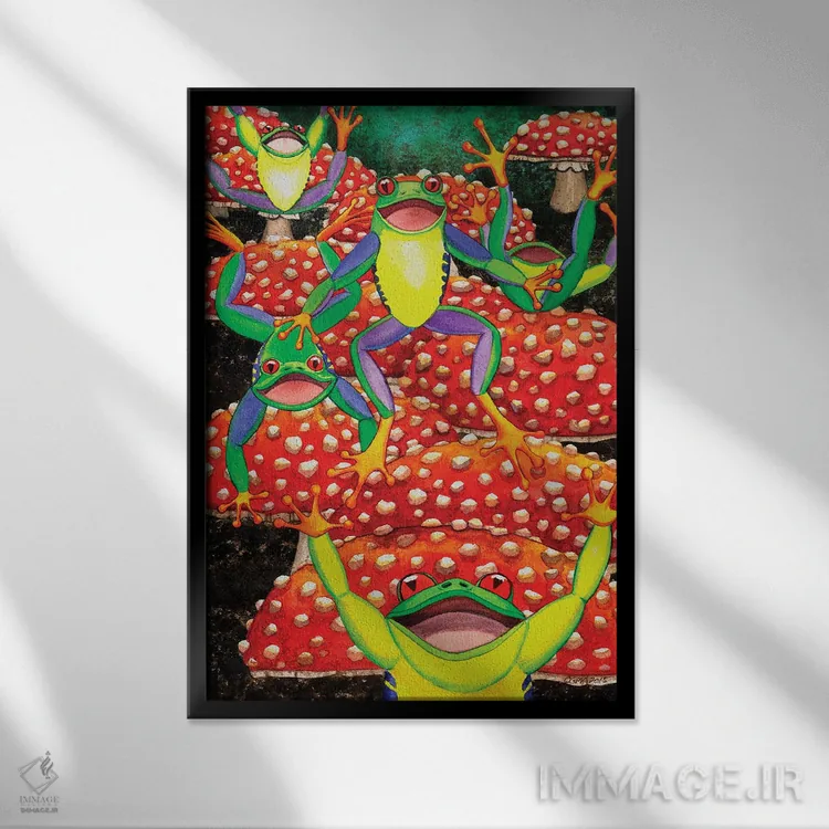 تابلو دکوراتیو پریدن اثر کترین جی مک الروی - نمای قابدار مشکی