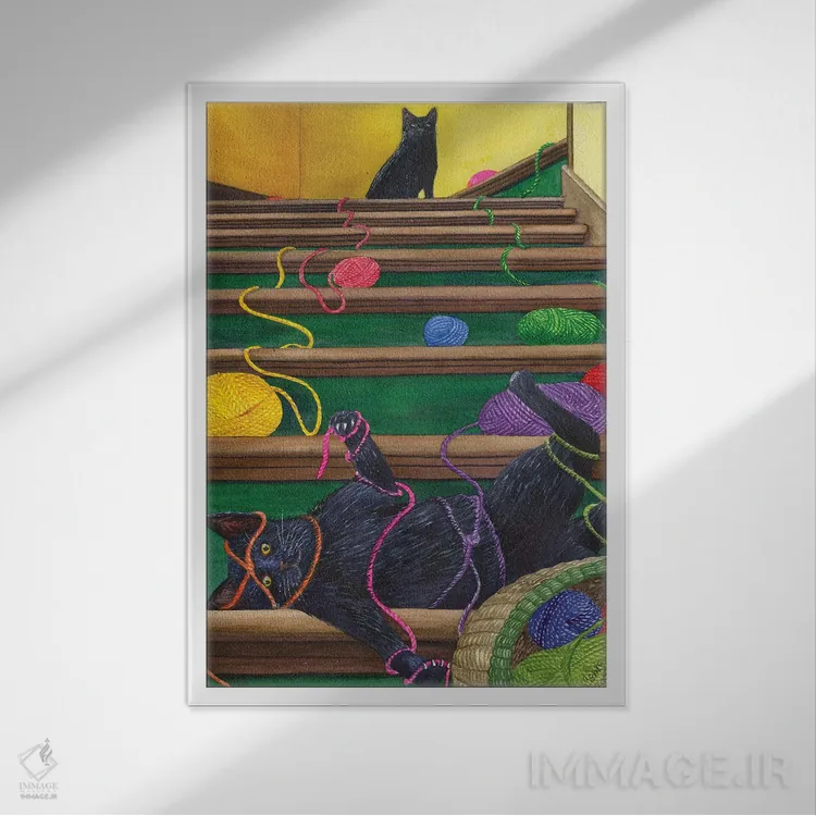 تابلو دکوراتیو همه چیز رسیدگی شده اثر کترین جی مک الروی - نمای قابدار سفید