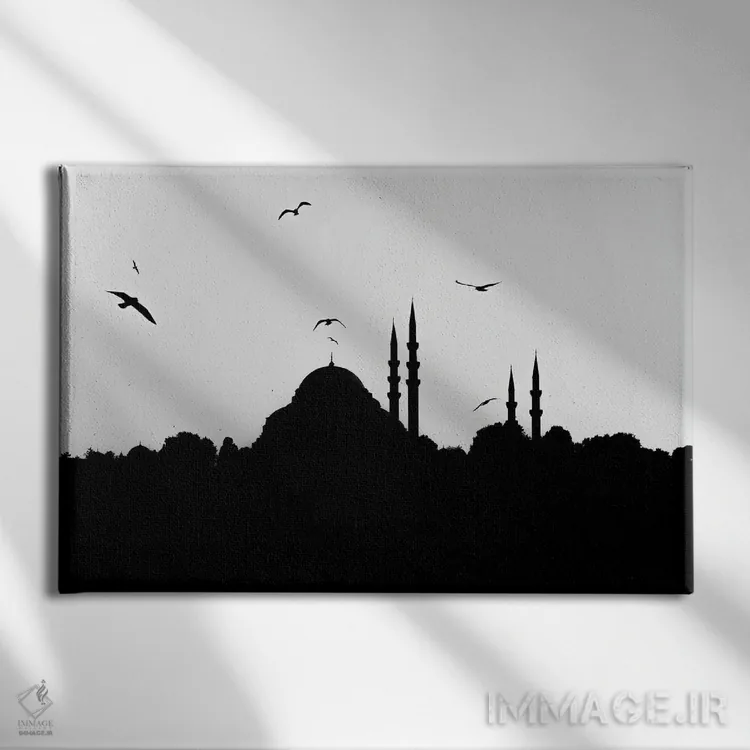 تابلو دکوراتیو رقص پرندگان اثر گیلیارد برسسان - نمای روبهرو روی دیوار