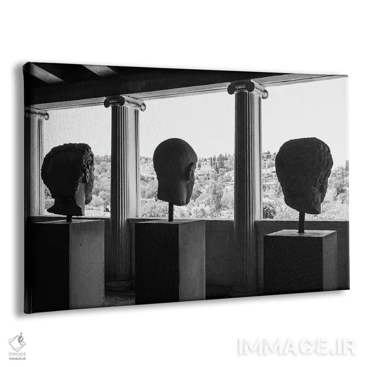 تابلو دکوراتیو سه فیلسوف اثر گیلیارد برسسان - نمای پرسپکتیو محصول