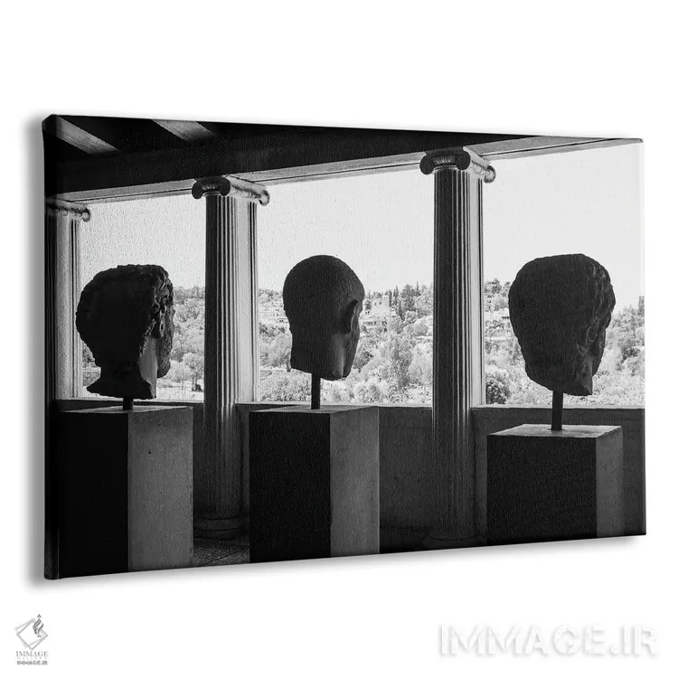 تابلو دکوراتیو سه فیلسوف اثر گیلیارد برسسان - نمای پرسپکتیو محصول