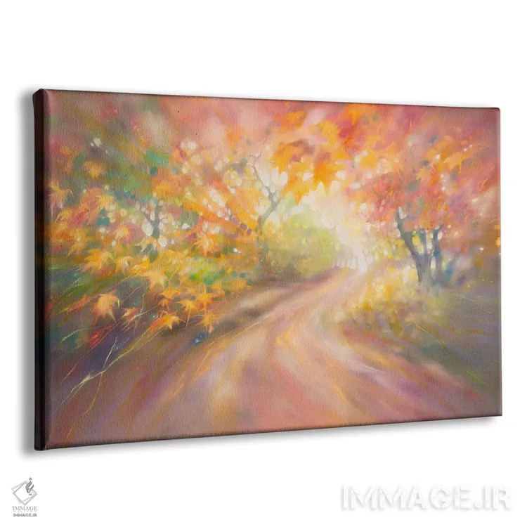 تابلو انتزاعی جادوی پاییز اثر گیل بوستامانته - نمای پرسپکتیو محصول