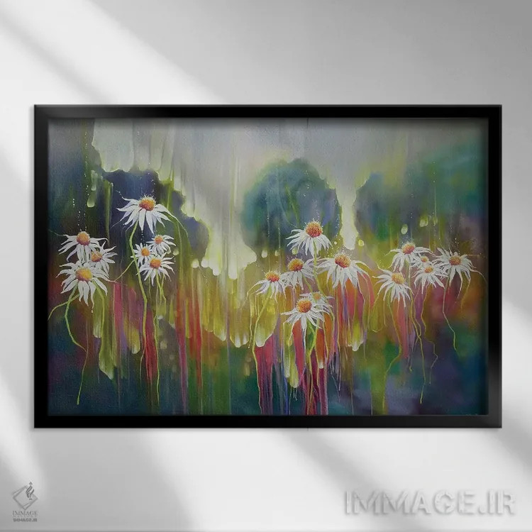 تابلو دکوراتیو جشن اثر گیل بوستامانته - نمای قابدار مشکی