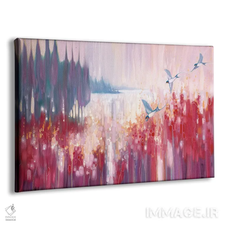 تابلو انتزاعی جای تابستانی اثر گیل بوستامانته - نمای پرسپکتیو محصول