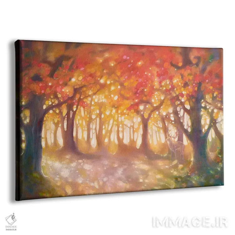 تابلو انتزاعی سایه پاییزی اثر گیل بوستامانته - نمای پرسپکتیو محصول