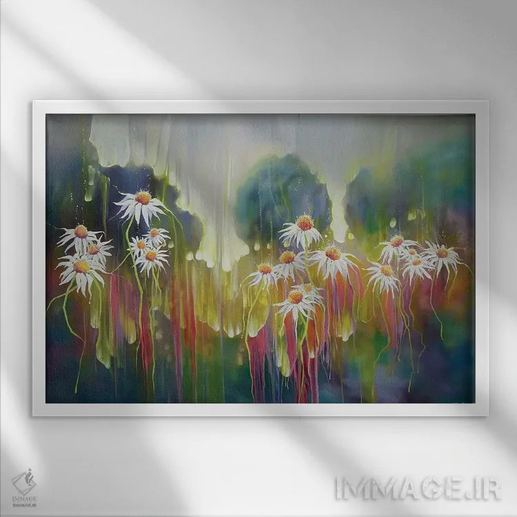 تابلو دکوراتیو جشن اثر گیل بوستامانته - نمای قابدار سفید