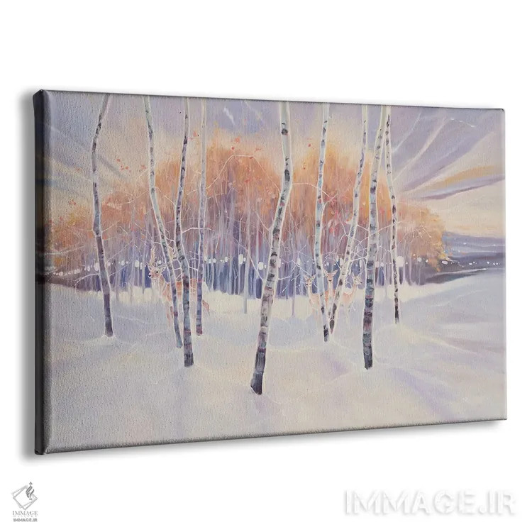 تابلو انتزاعی زمستان ساوت داونز اثر گیل بوستامانته - نمای پرسپکتیو محصول