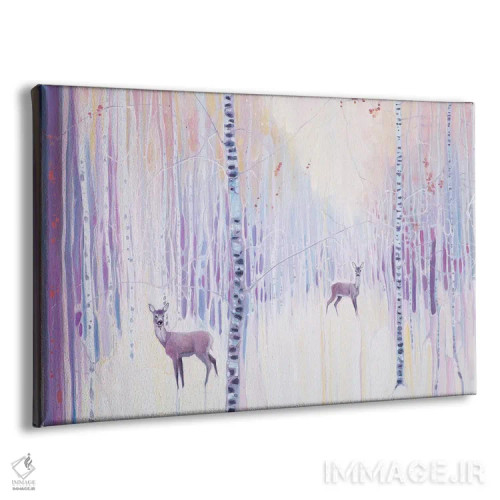 تابلو انتزاعی ارواح زمستان اثر گیل بوستامانته - نمای پرسپکتیو محصول