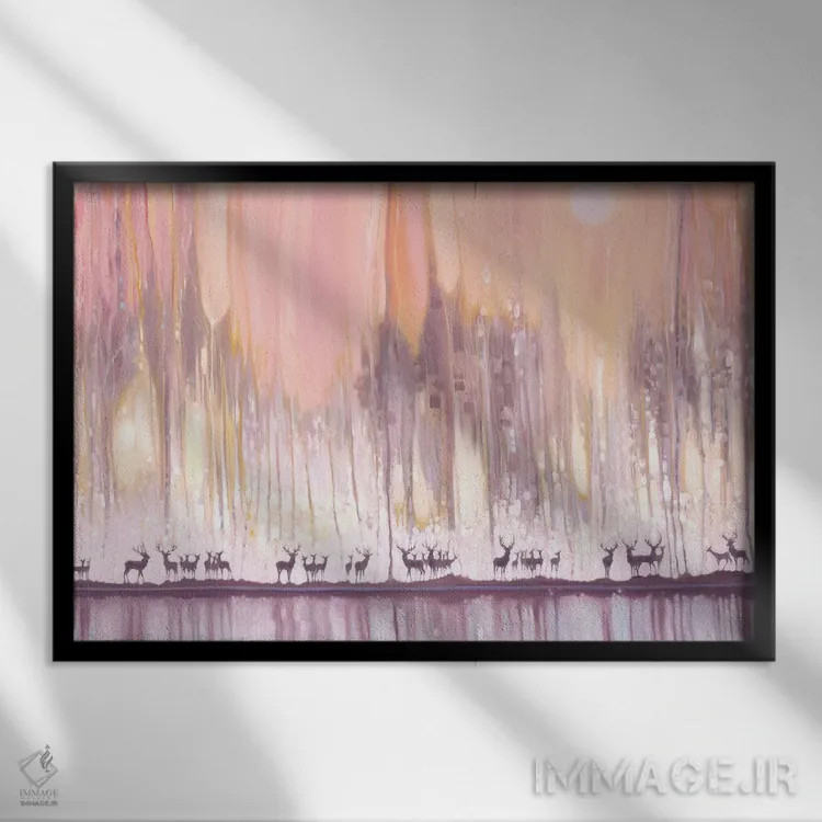 تابلو دکوراتیو نگهبانان یخ اثر گیل بوستامانته - نمای قابدار مشکی