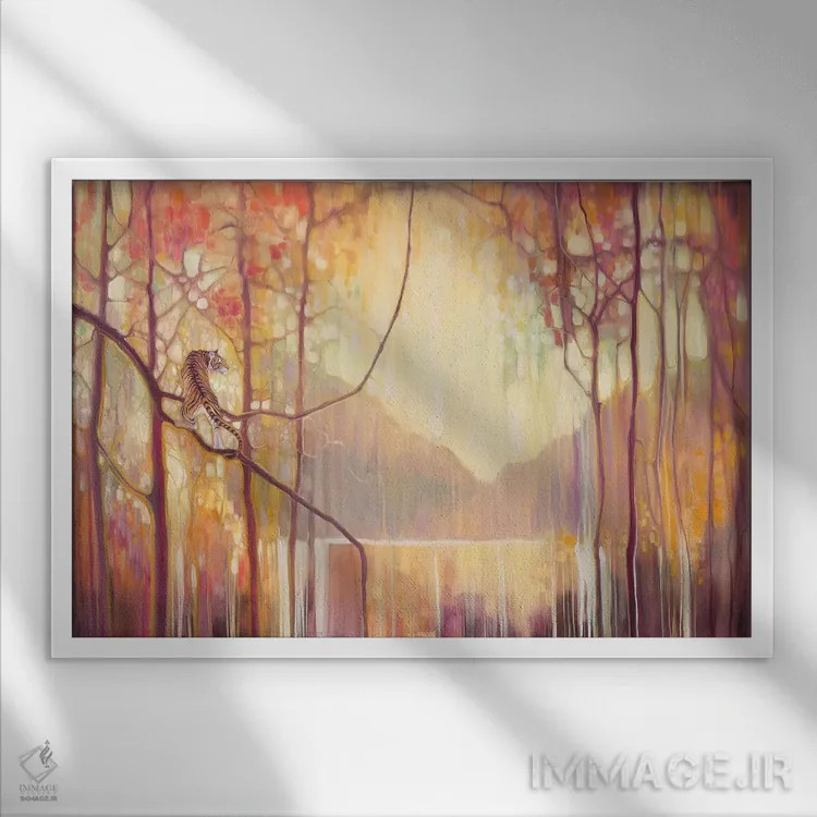 تابلو دکوراتیو در جایی دیگر اثر گیل بوستامانته - نمای قابدار سفید