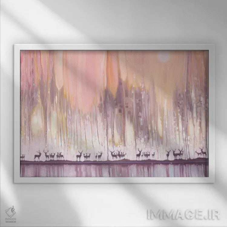 تابلو دکوراتیو نگهبانان یخ اثر گیل بوستامانته - نمای قابدار سفید