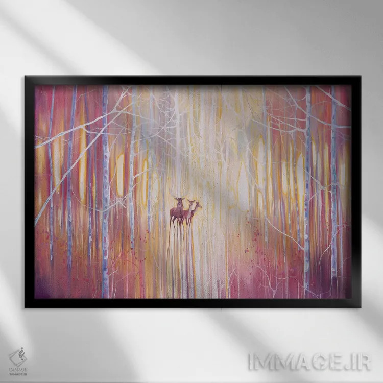 تابلو دکوراتیو ظهور اثر گیل بوستامانته - نمای قابدار مشکی