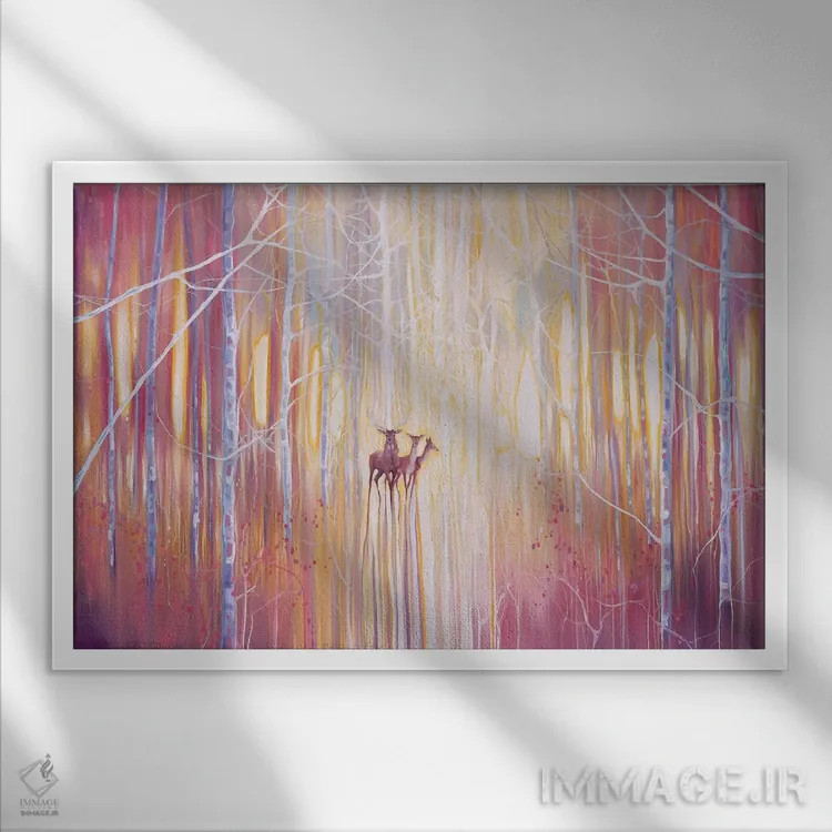 تابلو دکوراتیو ظهور اثر گیل بوستامانته - نمای قابدار سفید