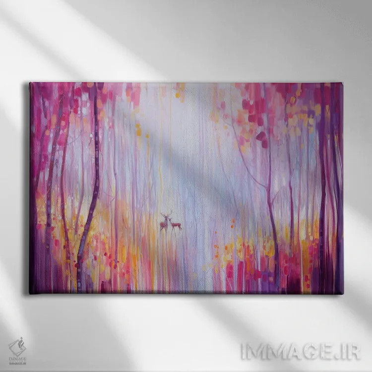 تابلو دکوراتیو فرمانروایان پاییز اثر گیل بوستامانته - نمای روبهرو روی دیوار
