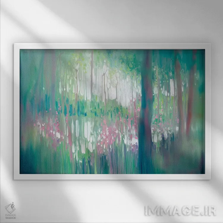 تابلو دکوراتیو کشف اثر گیل بوستامانته - نمای قابدار سفید