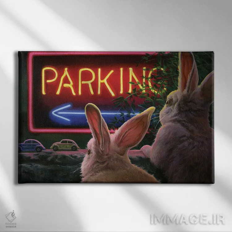 تابلو دکوراتیو یافتن جای مناسب اثر گیگی چن - نمای روبهرو روی دیوار