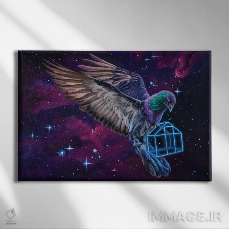 تابلو دکوراتیو محکم نگه دار اثر گیگی چن - نمای روبهرو روی دیوار