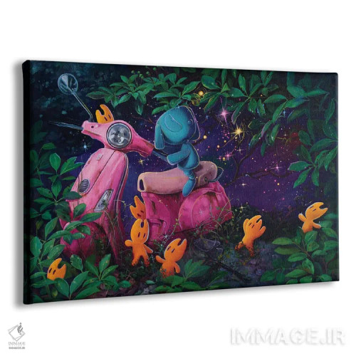 تابلو دکوراتیو بهترین شب عمر اثر گیگی چن - نمای پرسپکتیو محصول