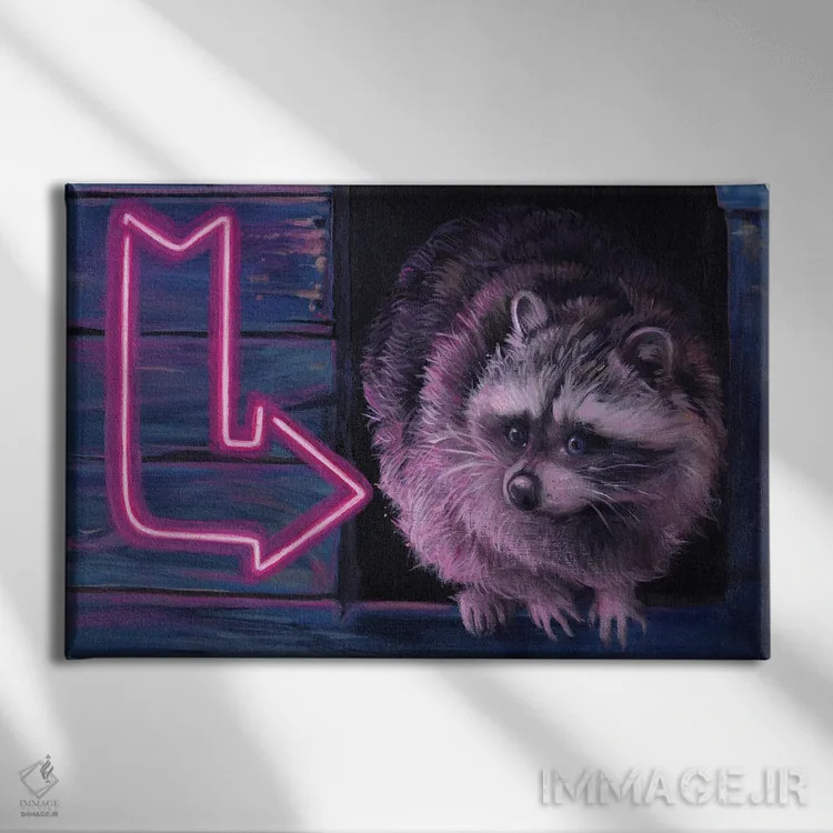 تابلو دکوراتیو به کدام سمت رفت اثر گیگی چن - نمای روبهرو روی دیوار