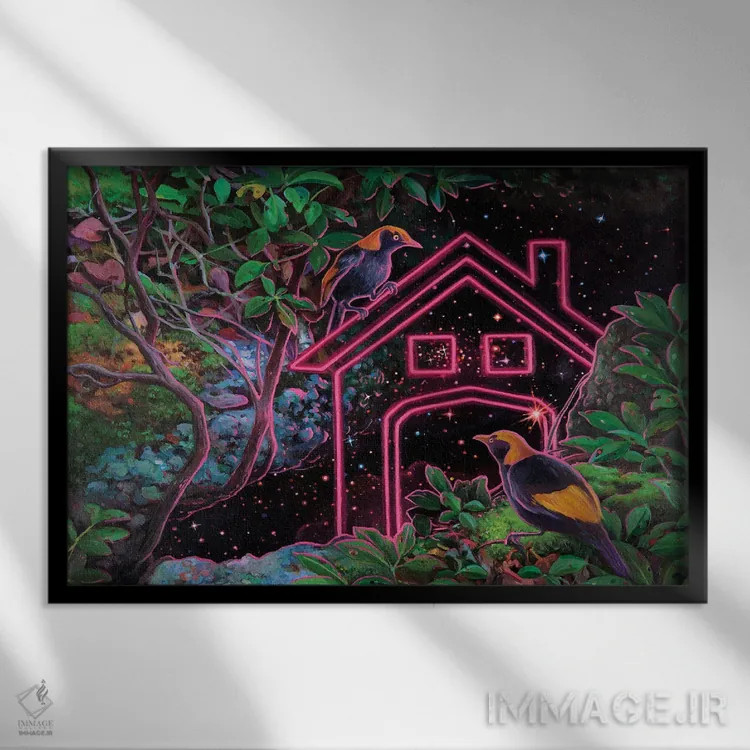 تابلو دکوراتیو اگر به اندازه کافی تمرکز کنیم اثر گیگی چن - نمای قابدار مشکی