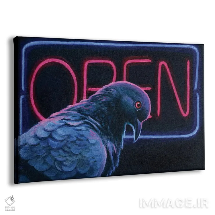 تابلو دکوراتیو کبوتر باز اثر گیگی چن - نمای پرسپکتیو محصول