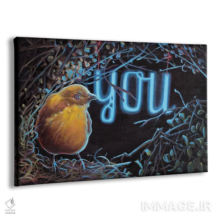 تابلو دکوراتیو تو آبی منی اثر گیگی چن - نمای پرسپکتیو محصول