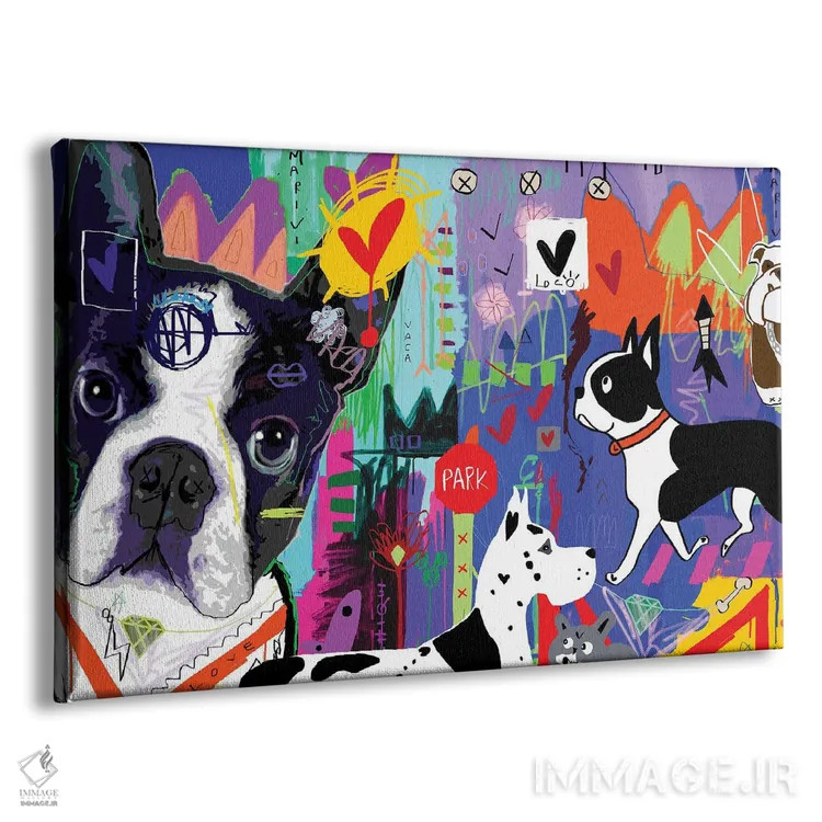 تابلو دکوراتیو پیاده روی اثر گابریل کوزارلی - نمای پرسپکتیو محصول