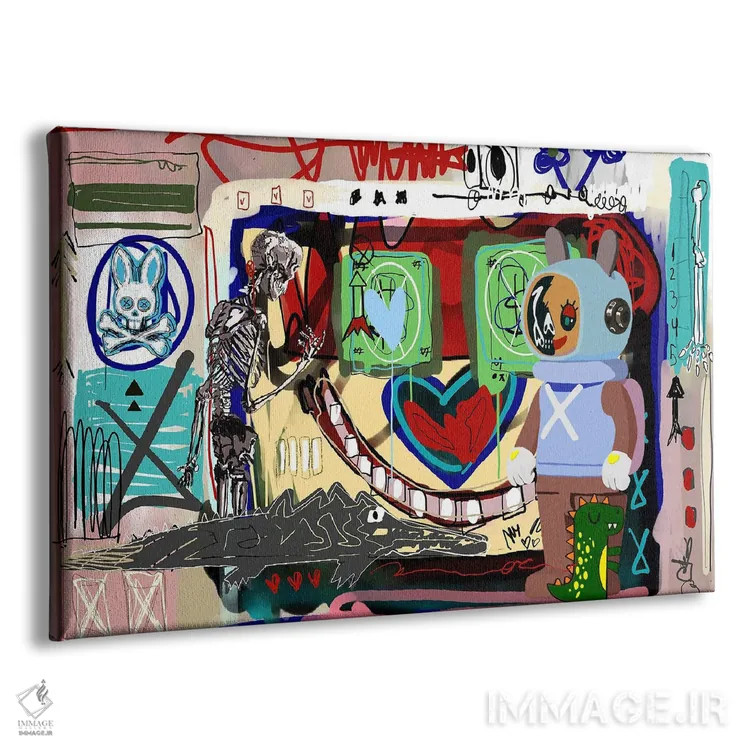 تابلو انتزاعی آغوش بزرگ اثر گابریل کوزارلی - نمای پرسپکتیو محصول