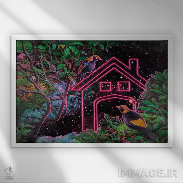 تابلو دکوراتیو اگر به اندازه کافی تمرکز کنیم اثر گیگی چن - نمای قابدار سفید