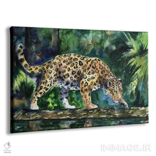 تابلو دکوراتیو پلنگ اثر جورج دیاچنکو - نمای پرسپکتیو محصول